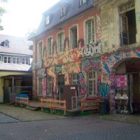 Fotograf: Lars Eggers Innenhof Exhaus Graffiti - 5VIER