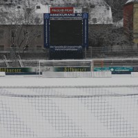 Training Eintracht Trier im Schnee, Moselstadion, Winter im Stadion, Foto: Andreas Maldener - 5VIER