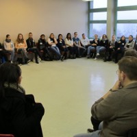 Schülerinnen und Schüler hörten interessiert zu... Foto: Stefanie Braun - 5VIER