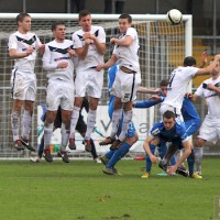 20121111 Hoffenheim II - Eintracht Trier, Mauer Freistoss, Abwehr, Regionalliga Suedwest, Foto: www.5vier.de - 5VIER