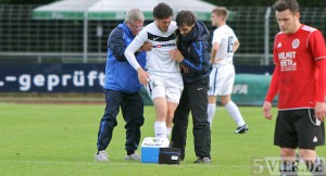 Verletzung Torge Hollmann beim Pokalfinale