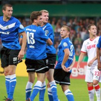 20130803 DFB-Pokal Eintracht Trier - 1-FC Koeln, Dingels, Kröner, Buchner, Quotschalla, Comvalius, Foto: 5vier.de - 5VIER