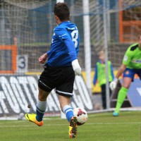 Eintracht Trier gegen SgVgg Neckarelz, Vorlage zum 1:0 von Anton, Foto: 5vier.der - 5VIER