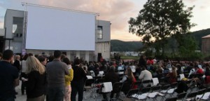 Lud bereits zum Open Air Kino ein - Das Bobinet -Areal    Foto: Stefanie Braun