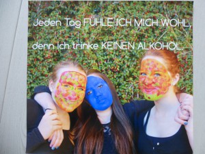 Das Plakat der Schülerinnen des Gymnasiums Konz, Hanna Lacour, Julia Hauer,  Anna Koch, belegte in RLP den 2. Platz. Foto: Polizei Trier
