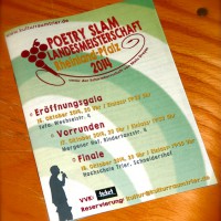 Poetry Slam Landesmeisterschaft Rheinland-Pfalz 2014. Programm. - 5VIER