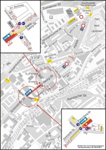 "Amtlicher Stadtplan © Stadt Trier, Amt für Bodenmanagement und Geoinformation AB 1520.07/2015"