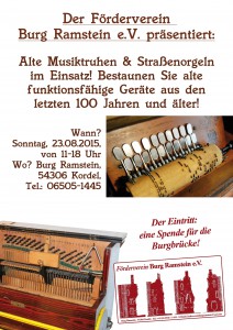 Poster Musikinstrumente Burg Ramstein