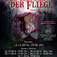 Plakat  Herr der Fliegen , Foto: Katz-Theater e.V. - 5VIER