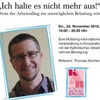 Infoveranstaltung  Mobbing im Alltag  mit Thomas Kirchen - 5VIER