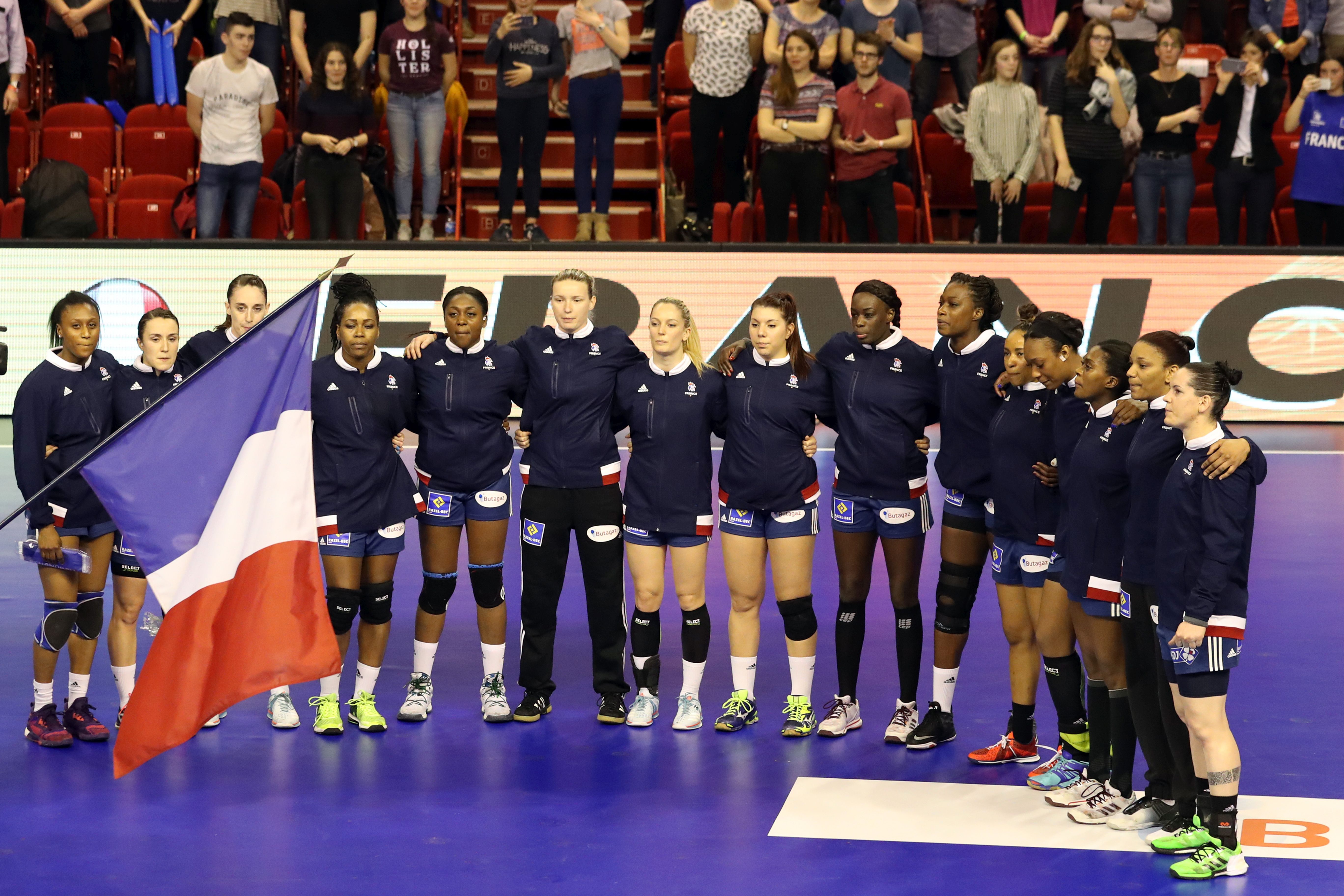 Die Frauen-Handballnationalmannschaft aus Frankreich