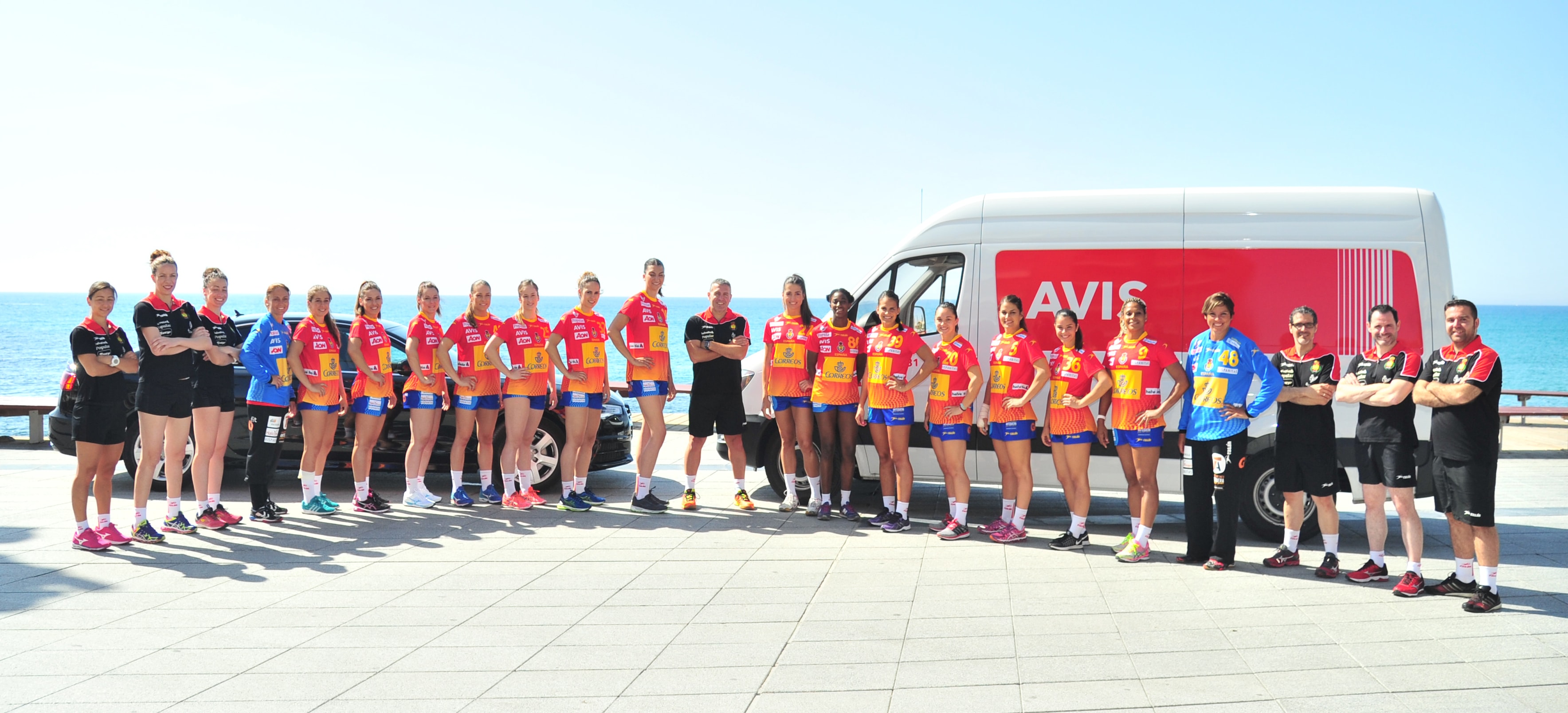 Die Frauen-Handballnationalmannschaft aus Spanien