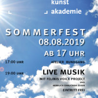 Plakat Sommerfest Europäische Kunst Akademie Bild: Europäische Kunst Akademie e.V. - 5VIER