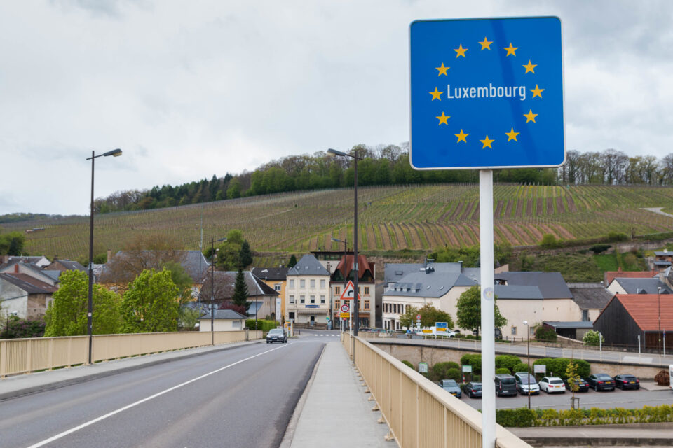 luxemburgische Grenze Grenzöffnung Grenzschließung