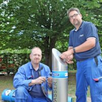 Trinkwasserspender am Domfreihof und im Palastgarten Trier wieder in Betrieb
