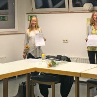 Die Teilnehmerinnen freuen sich über ihren erfolgreichen Abschluss des Kurses. Foto: Presseamt Trier