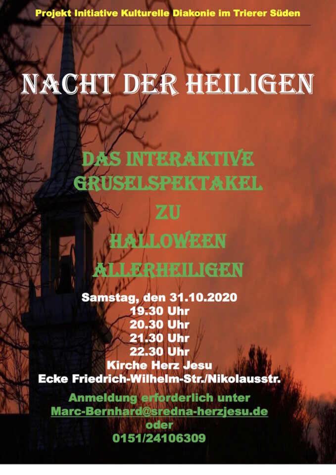 Das interaktive Gruselspektakel zu Halloween "Nacht der Heiligen" Foto: Projekt Initiative Kulturelle Diakonie
