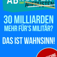 Das Plakat zur Protestaktion am 05. Dezember 2020 Foto: AG Frieden Trier