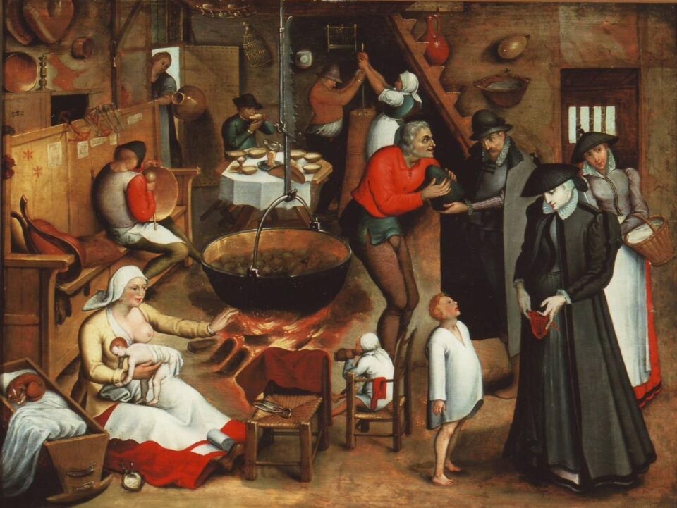 Das Gemälde "Hoher Besuch in der Bauernstube" von Pieter Brueghel. Bildquelle: Stadtmuseum Simeonstift