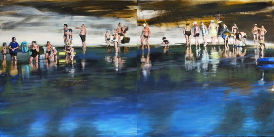 Das Gemälde von Martina Diederich trägt den Namen "Nachmittag am Fluss". Bildquelle: Martina Diederich