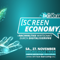 [SCGREEN ECONOMY] – Nachhaltige Wirtschaft durch Digitalisierung Veranstaltung von 9 bis 18 Uhr – Tickets 49 Euro inkl. Verpflegung. Bildquelle: Hochschule Trier
