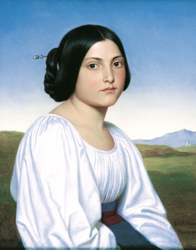Josef Settegast, Porträt der jungen Italienerin Vittoria Caldoni, 1842. Bildquelle: Stadtmuseum Simeonstift