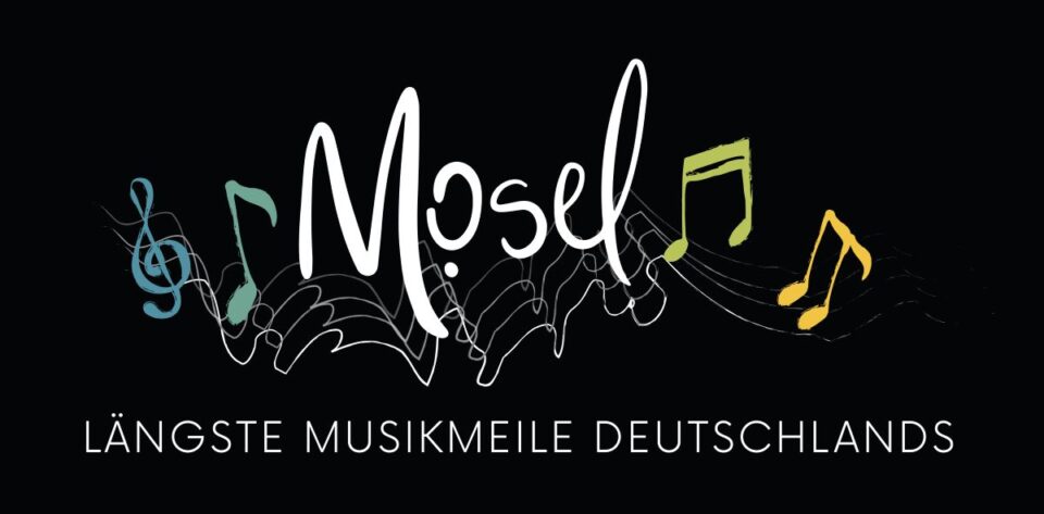 Mosel Logo: längste Musikmeile Deutschlands. Bildquelle: FaszinationMosel-Logo Regionalinitiative „Faszination Mosel"