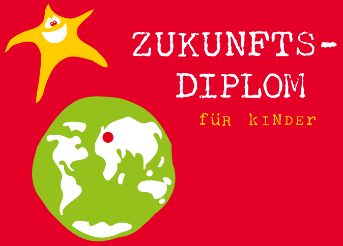 Auf dem Bild sieht man das Logo des zukunfts-Diplom für Kinder. Bildquelle: Lokale Agenda 21 Trier e.V.