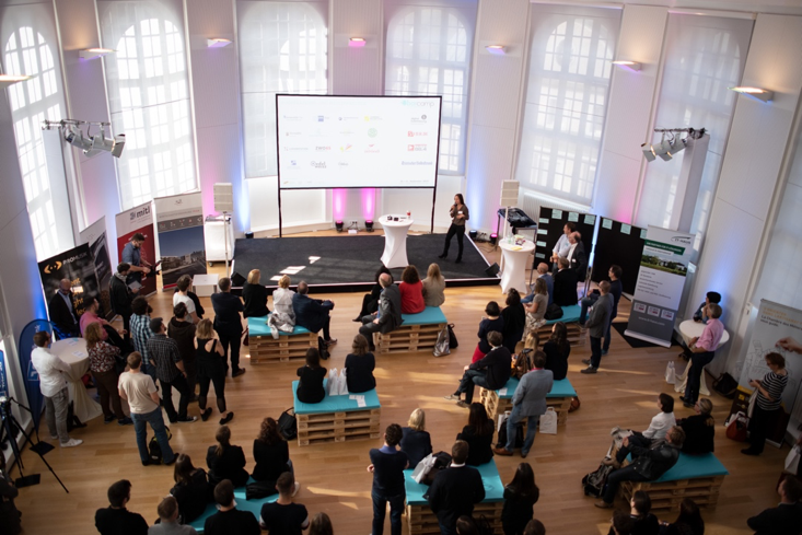 Das erste Tri-Lux Barcamp 2019 mit einer gefüllten Aula am Campus Paulusplatz der Hochschule Trier. Foto: Marco Piecuch