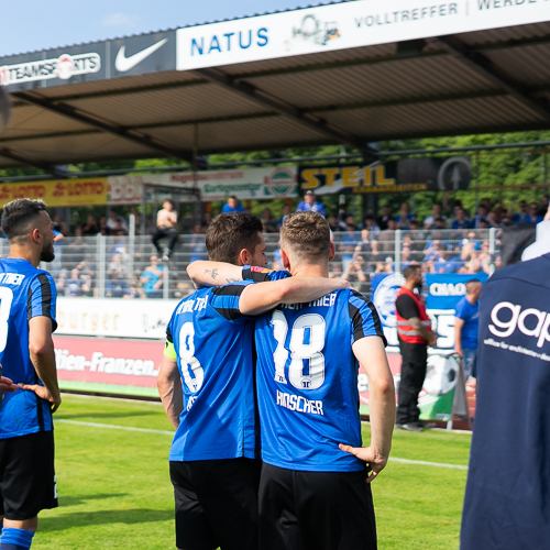 Eintracht Trier beim Saisonfinale. Foto: Frederik Herrmann - 5vier.de 