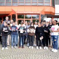 Zum Abschluss des Projekts „Kreatives Schreiben“ haben die Schülerinnen und Schüler die Uni Trier besucht. Foto: Universität Trier