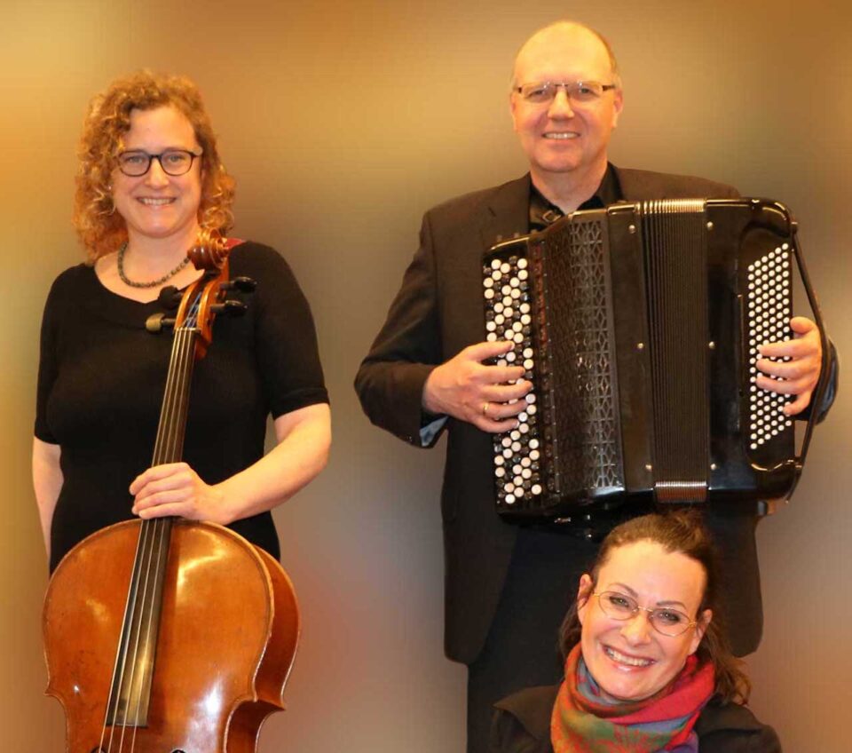 Das Parnass Ensemble: v.l.n.r. Angela Simons, Stefan Reil, Claudia Dylla. Foto: TuFa Trier