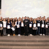 63 Studierende der Universität Trier erhielten in diesem Jahr ein Deutschlandstipendium. Foto: Universität Trier.