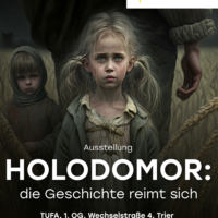 Plakat zur Ausstellung ‚Holodomor – Die Geschichte reimt sich'. Foto: Holodomor Museum/ TUFA/ CUTOUT