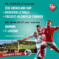 Flyer zum Ü35 Grenzlandcup des Spielkreises Trier-Saarburg 2023. Foto: Verein SG Fidei