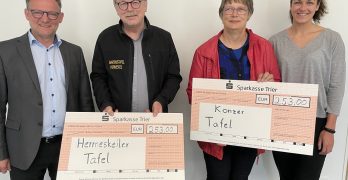Spendenübergabe an die Tafeln. Foto: Kreisverwaltung Trier-Saarburg