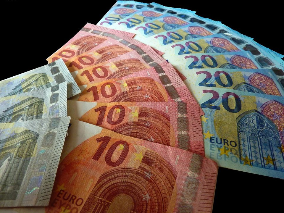 EURO Geldscheine von 5EUR bis 20EUR. Foto: Bild von günter auf Pixabay