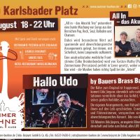 FINALE - Freut euch diese Woche Donnerstag auf „HALLO UDO - by Bauers Brass Band" und "ALL IN - das Akustik Trio". Foto: Sommerbühne BKS