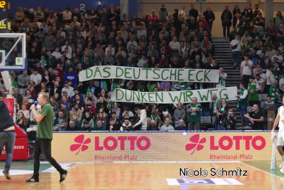 Römerstrom Gladiatros Trier vs. EGP Baskets Koblenz in der SWT Arena am 07.01.24. Foto: Nicole Schmitz