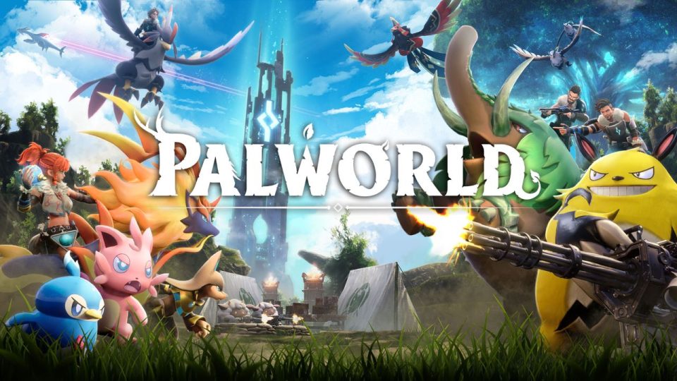 Palworld Key Visual - Xbox Gamepass - https://news.xbox.com/de-de/2024/01/31/palworld-biggest-3rd-party-game-pass-launch-ever/palworld_keyvisual_1080p_loco_c/ - Pocket Pair https://store.steampowered.com/app/1623730/Palworld/