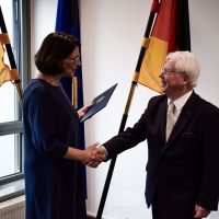 Verleihung Bundesverdienstkreuz an Bernhard Bauer. Foto: Wirtschaftsministerium RLP