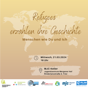 Refugees erzählen ihre Geschichte. Bild: Mergener Hof e.V.