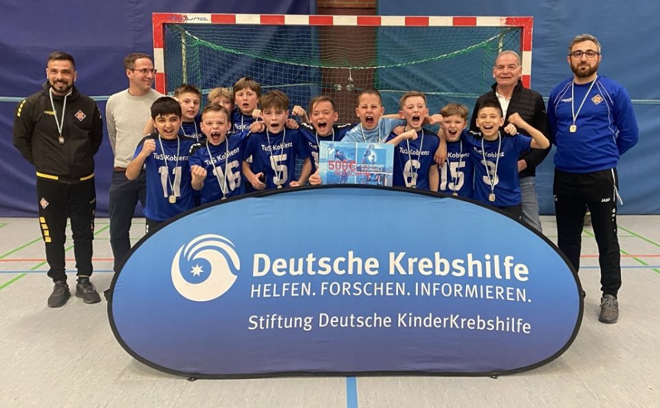 Gewinner KinderKrebshilfe-Cup E-Junioren TuS Koblenz. Foto: Fußballverband Rheinland e.V. 