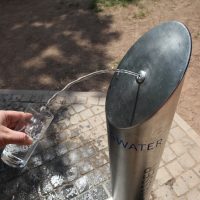 Trinkwasserbrunnen am Palastgarten. Foto: SWT-AöR