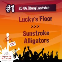 Sommerbühne Tag 1 mit Lucky's Floor und Sunstroke Alligators auf der Burg Landshut. Foto: Sommerbühne BKS / bejoynt.de